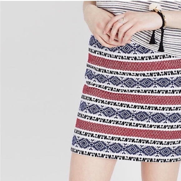 Madewell Jacquard Gamine Skirt Women’s 4 - Picture 1 of 8